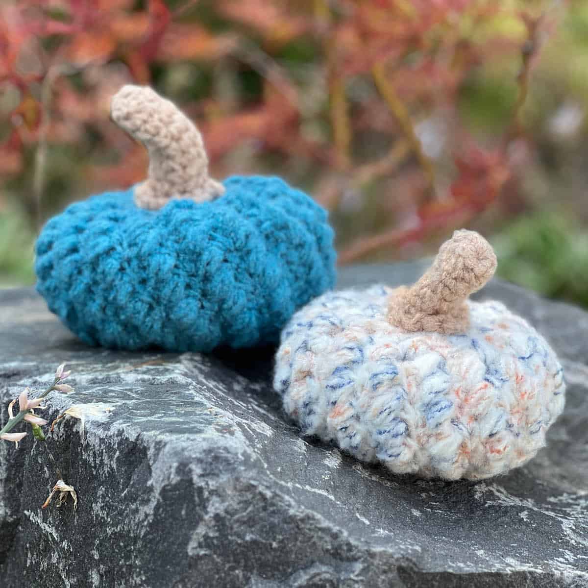 New Crochet Felted Pumpkins
