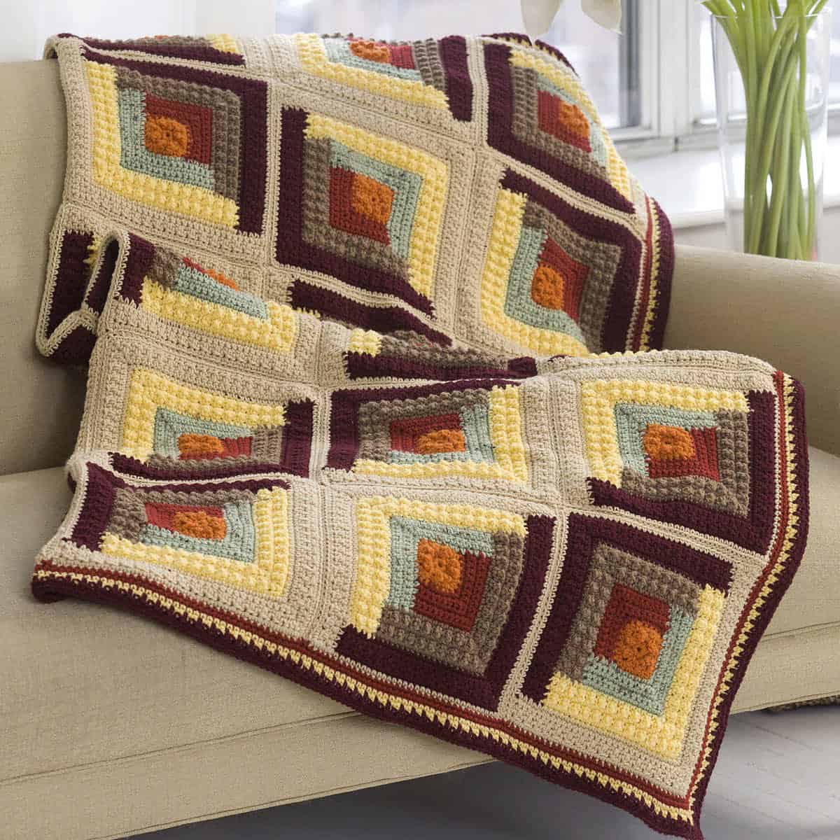 New Crochet Log Cabin Blanket