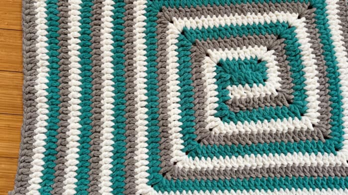 Solid Plush Never Ending Baby Crochet Blanket