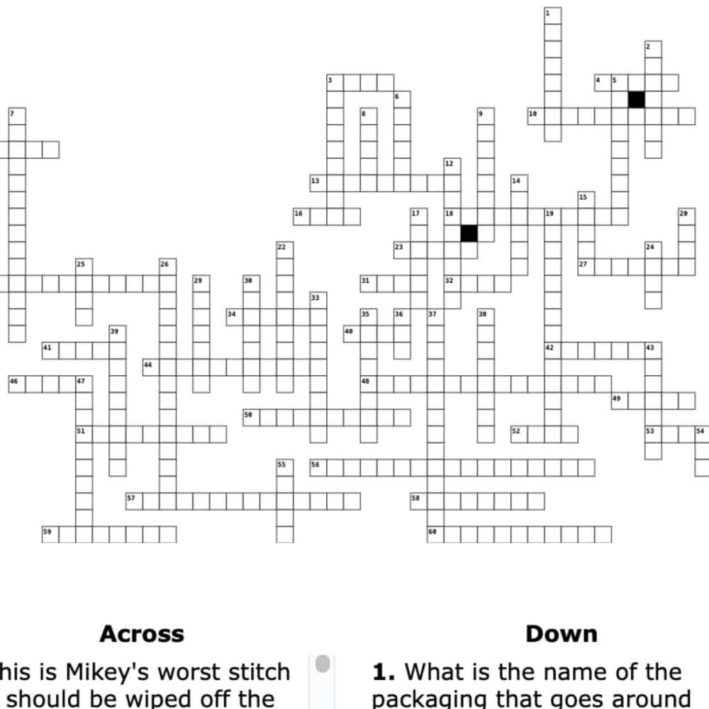 Try This Crochet Crossword