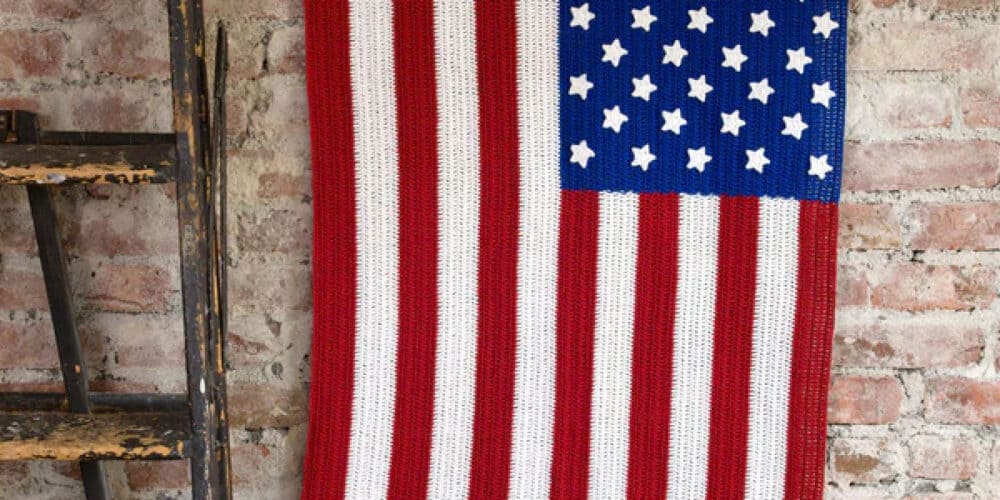 Crochet American Flag Pattern