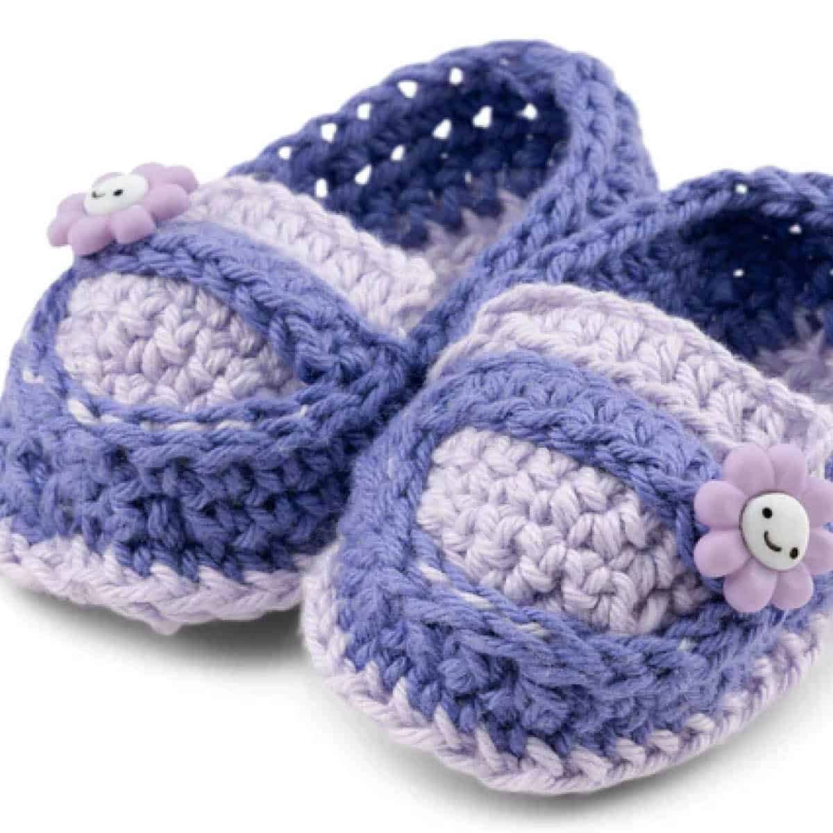 Crochet Baby Loafer Booties Pattern