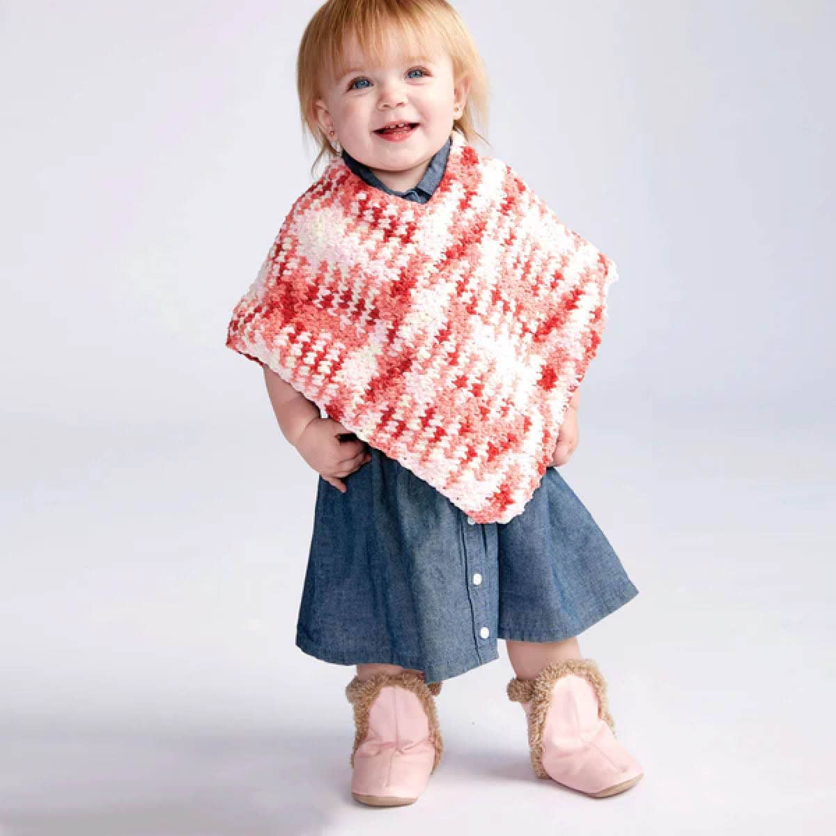 Crochet Baby Poncho Pattern in 2 Pieces