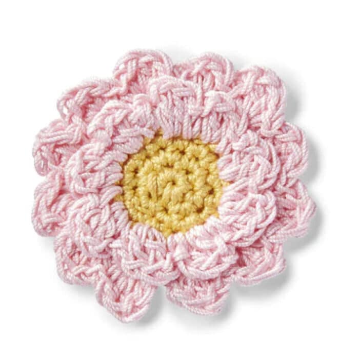 Crochet Cherry Apple Blossom Applique Flower Pattern