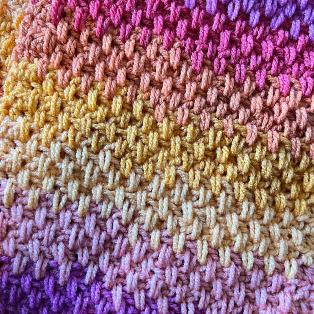 Crochet Extended Moss Stitch Pattern
