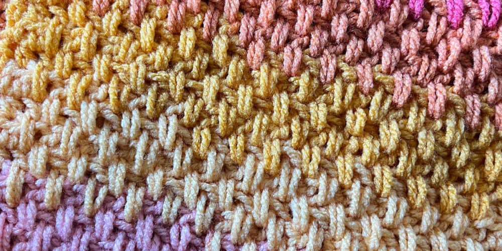 Crochet Extended Moss Stitch Pattern