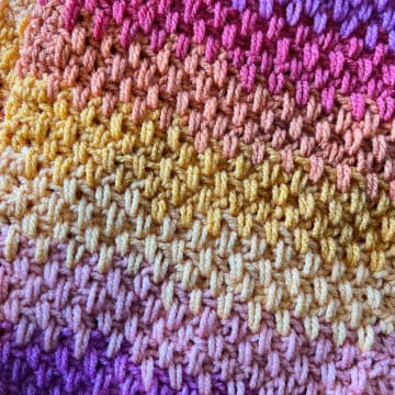 Extended Moss Crochet Stitch Tutorial: Easy and Beautiful