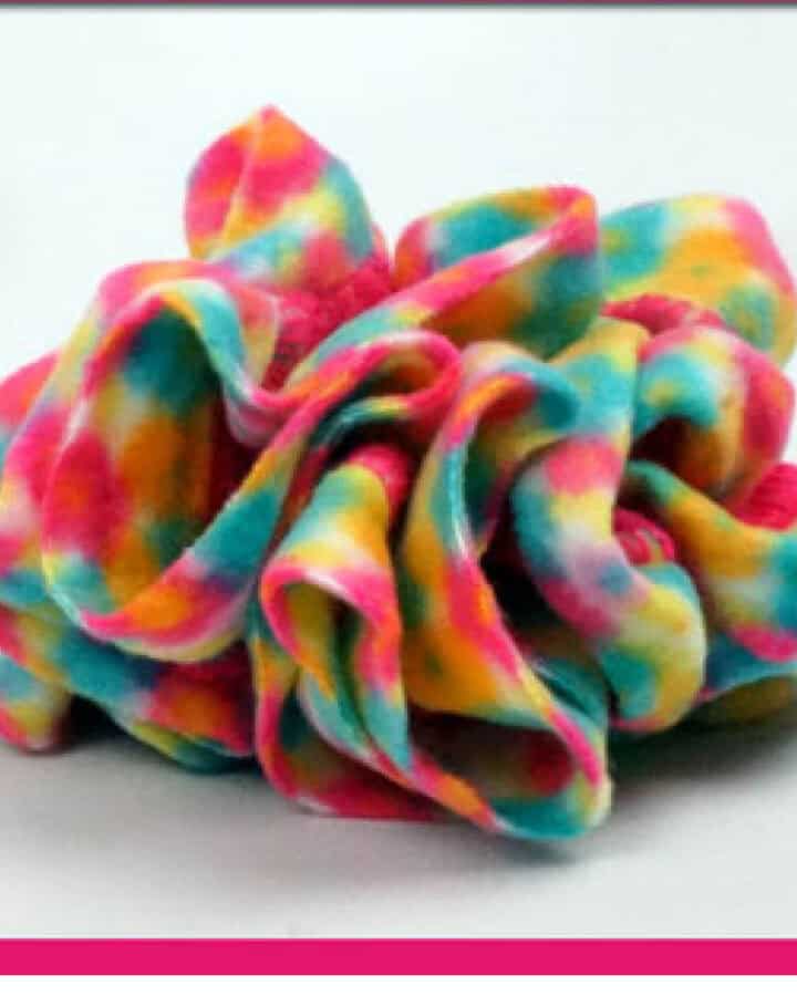 Crochet Fleecy Hair Scrunchie