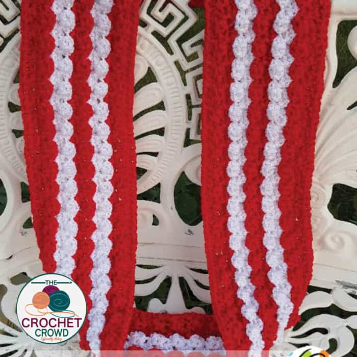 Crochet Holiday Infinity Scarf Pattern