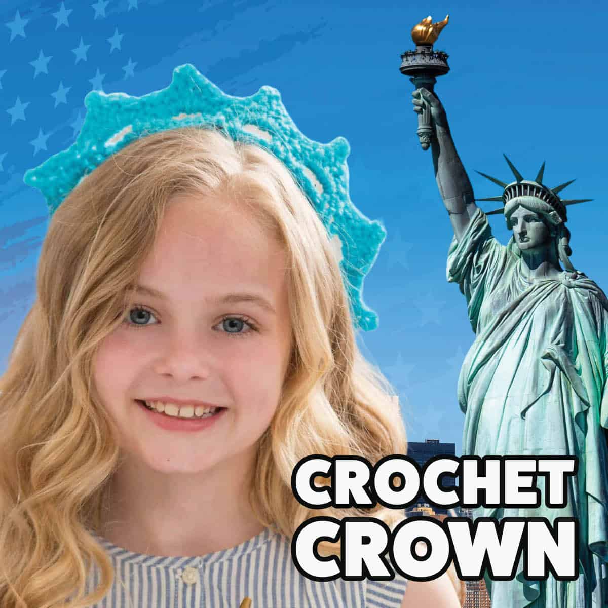 Free Crochet Pattern for the Statue of Liberty Crown in Child to Adult Sizes