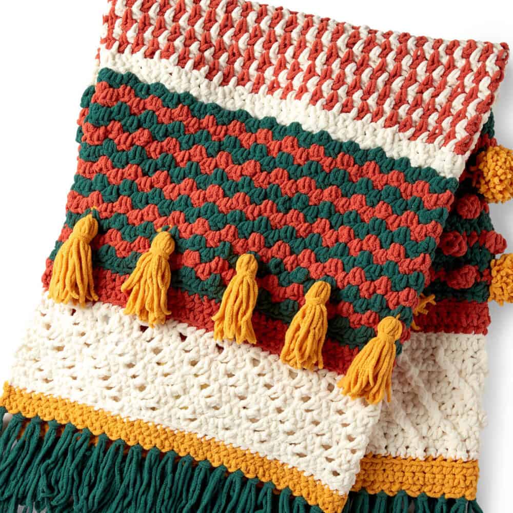 Crochet Mexican Festive Inspired Blanket Pattern