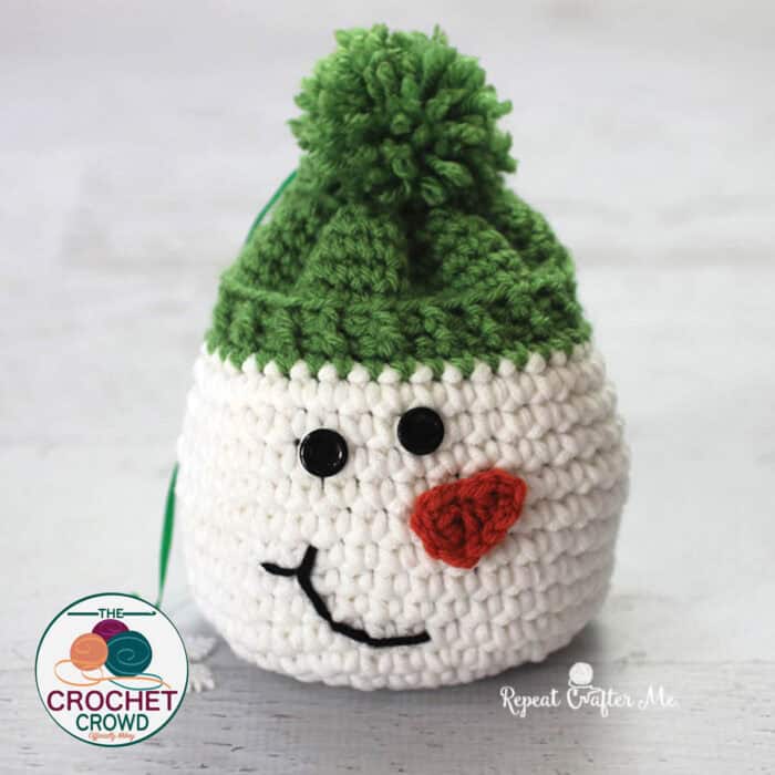 Crochet Snowman Stuffer Gift Pattern