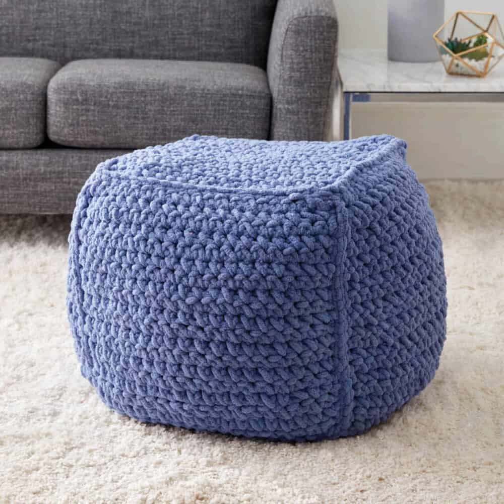 Crochet Square Pouf Pillow Pattern
