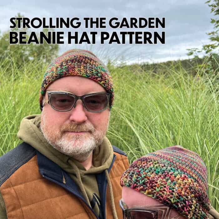 Crochet Strolling the Garden Beanie Hat Pattern