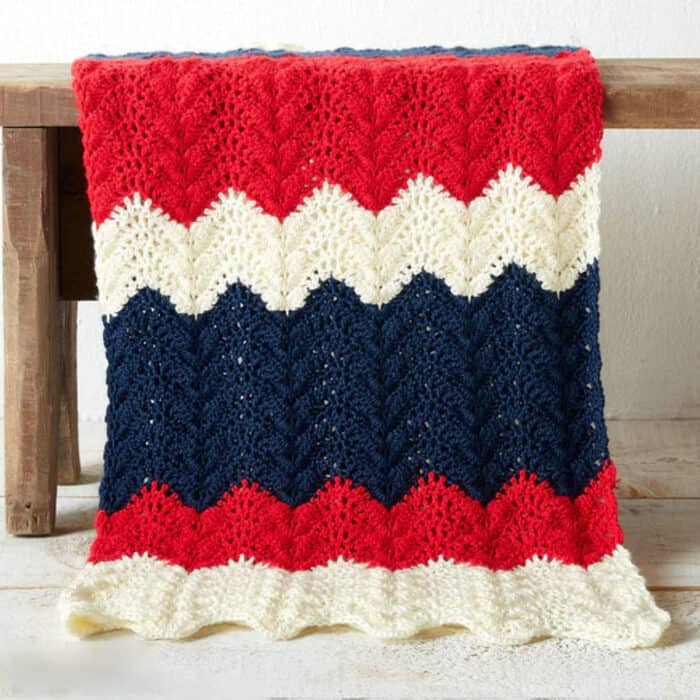 Crochet Summer Ripple Blanket Pattern