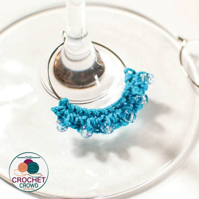 Crochet Wine Glass Charm Pattern