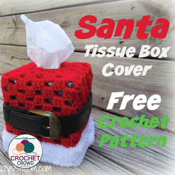 Santa Theme Tissue Box Cover Pattern