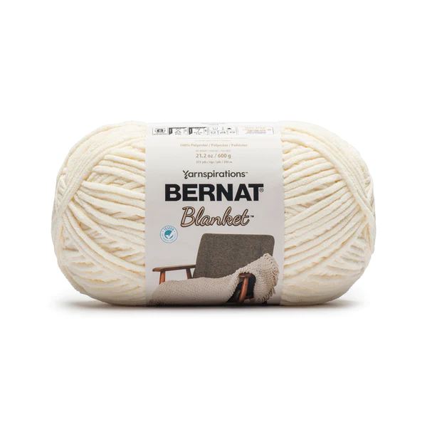 Bernat Blanket 600 gram / 21.1 oz Format in Vintage White Colour