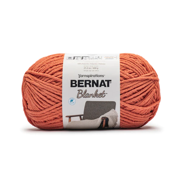 Bernat Blanket 600 gram / 21.1 oz Format in Leather Rust Colour