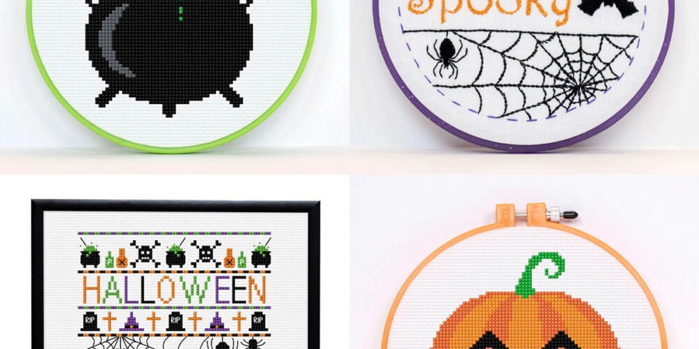 4 Embroidery Halloween Free Patterns