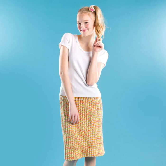 Beginner Crochet Ribbed Skirt Pattern