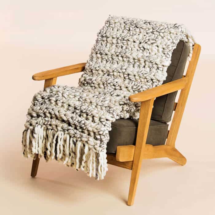 Beginners Fringe Crochet Blanket Pattern