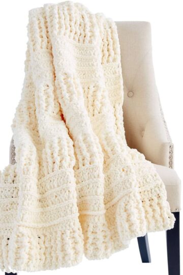 Bernat Here and There Crochet Blanket Pattern, Bernat Blanket