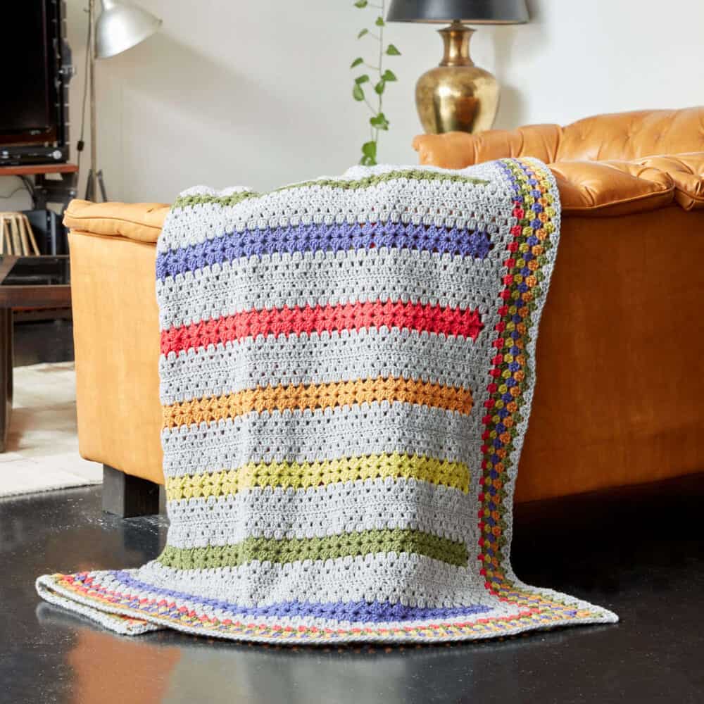 Bernat Pop-A-Minute Crochet Blanket Pattern