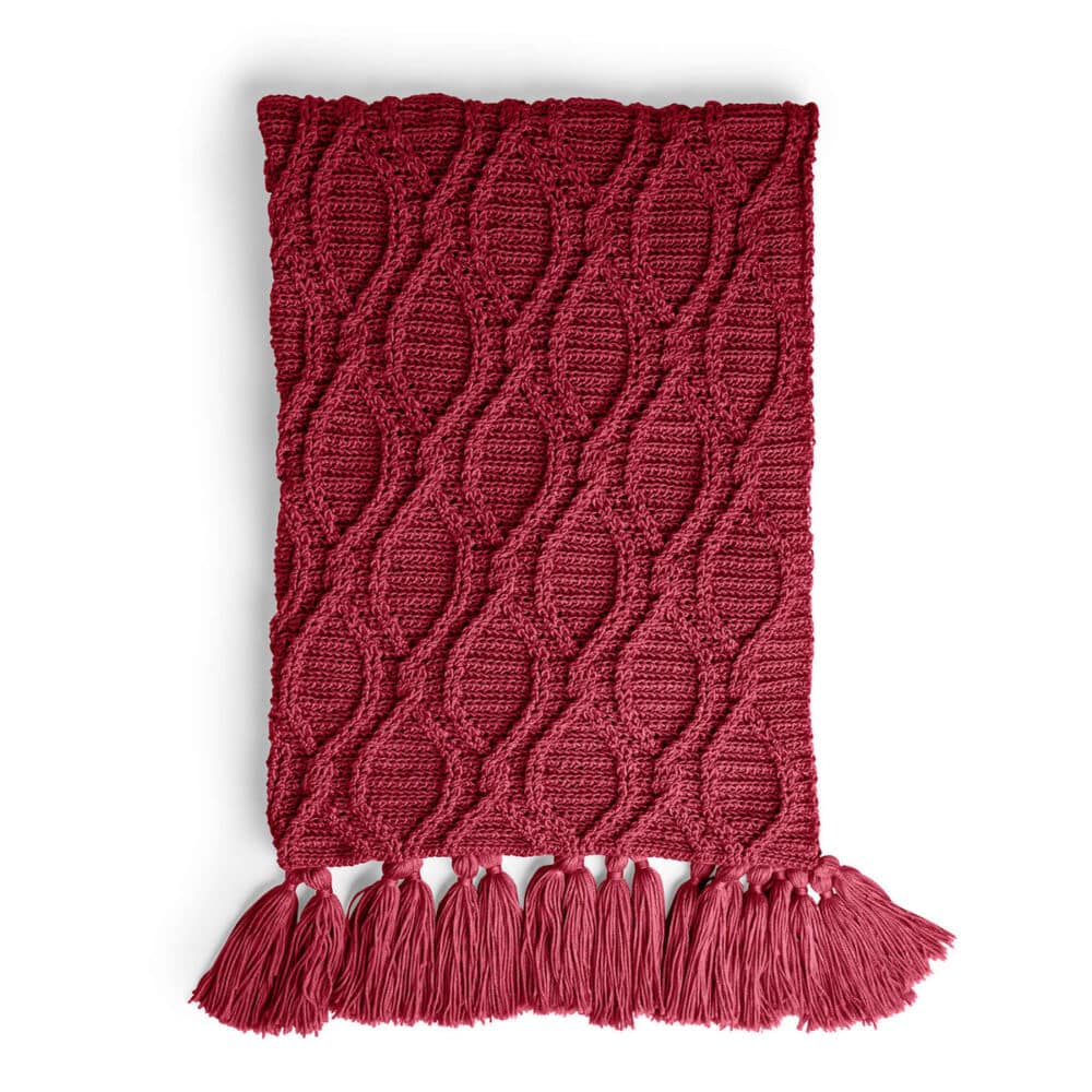 Caron Crochet Cables Blanket Pattern