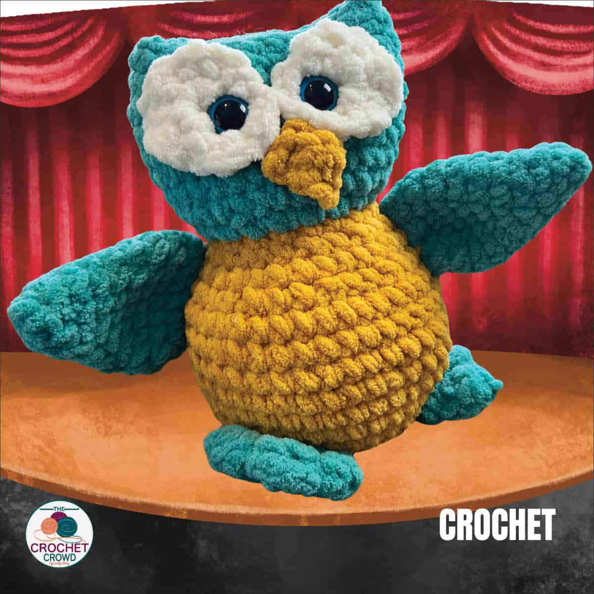 Crochet Dancing Ollie the Owl Bernat Free Pattern