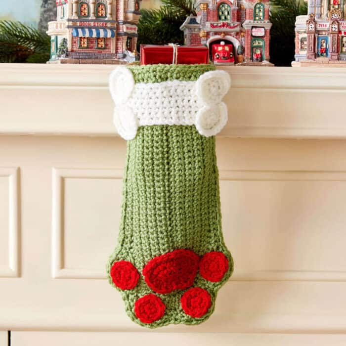 Crochet Dog Stocking Pattern