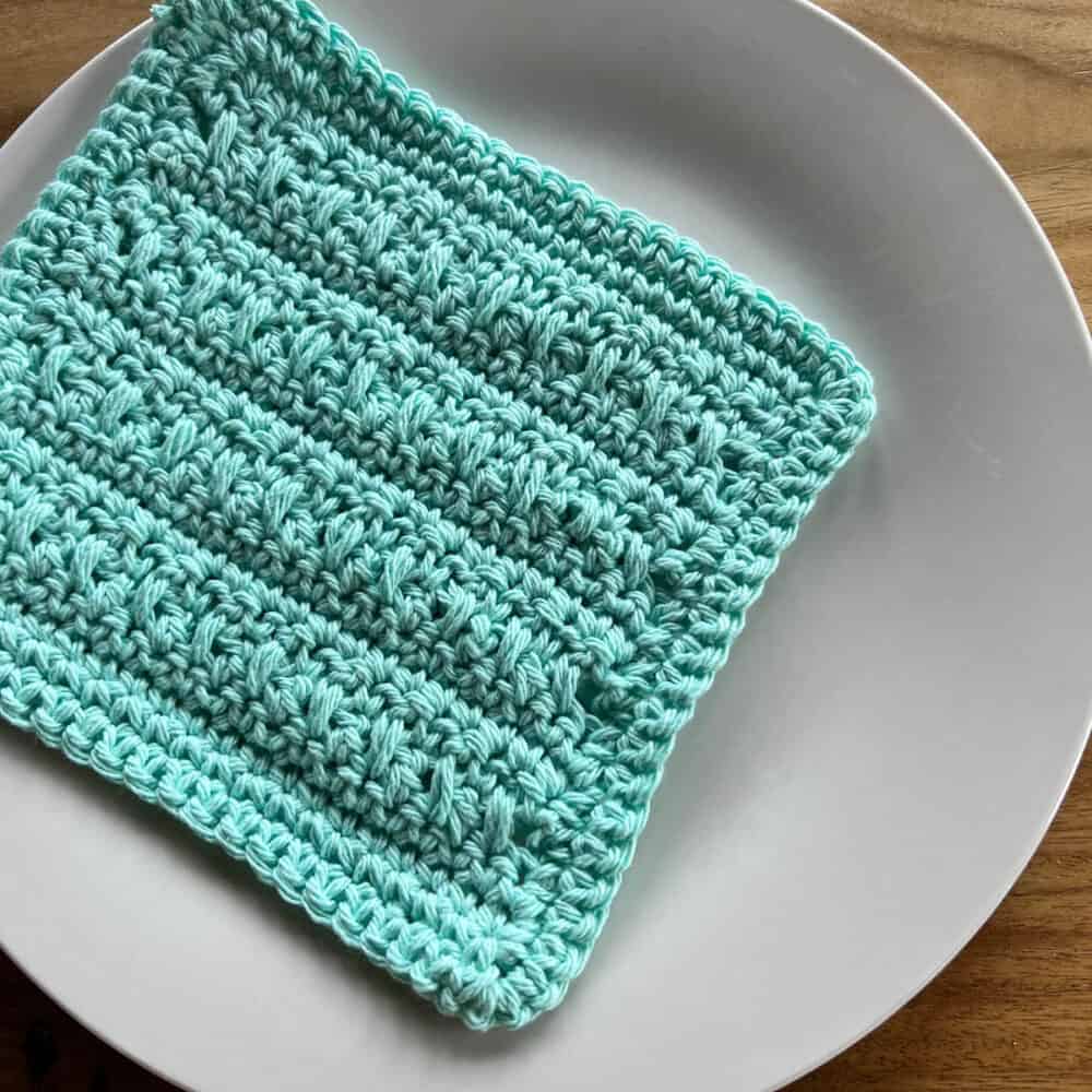 Crochet Extended Double Crochet Dishcloth Pattern