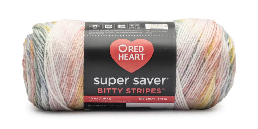 Crochet Super Saver Bitty Stripes Yarn Products