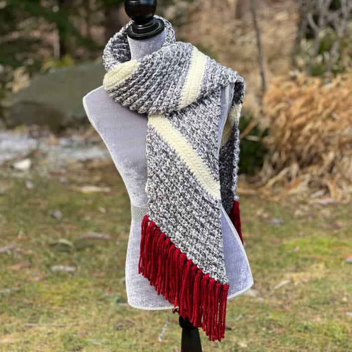 Crochet True North Strong and Free Scarf Pattern
