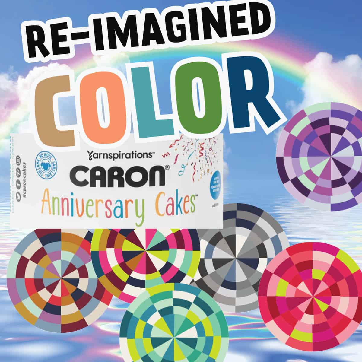 Re-Imagined Colour with Caron Anniversary Cakes Yarn