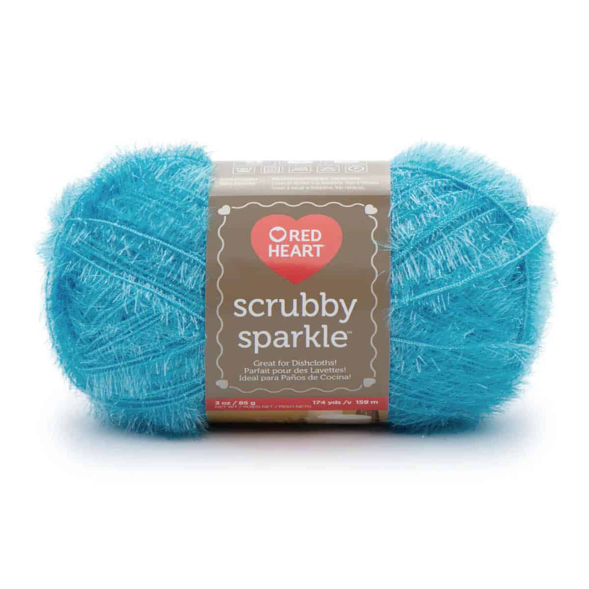 Red Heart Scrubby Sparkle Yarn Product