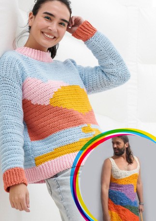 Fab Five Graphic Sweater Pattern