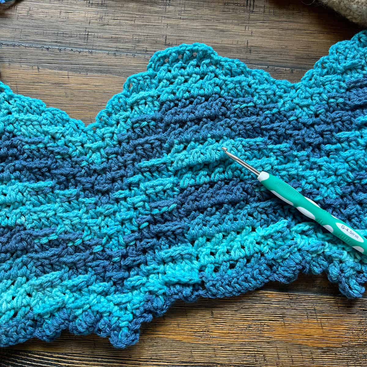 Bargello Crochet Wave Cross Stitch Blanket