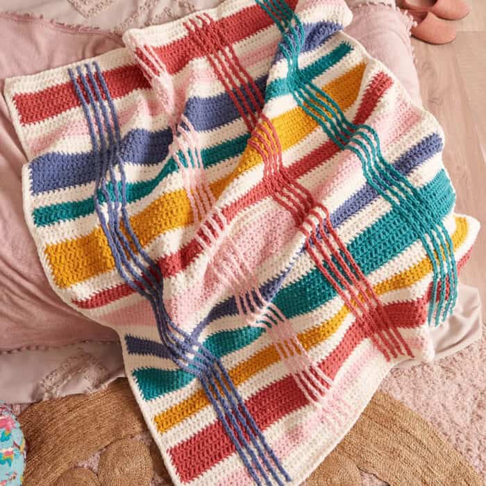 Crochet Colorweave Oasis Blanket Pattern