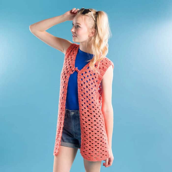 Crochet Mesh Vest Pattern Photographic Tutorial: Perfect for Warm Weather