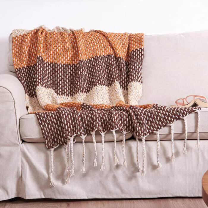 Crochet Woven Look Blanket Pattern