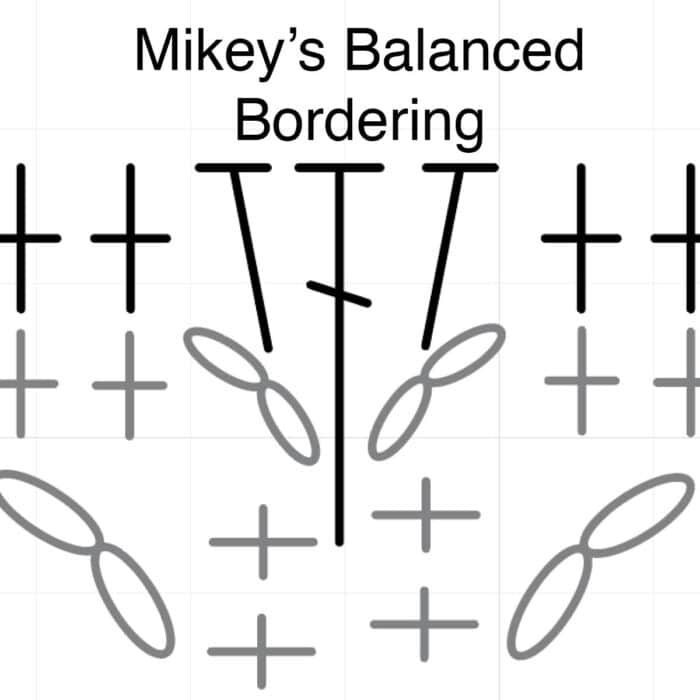 Mikey's Balanced Bordering Crochet Diagram