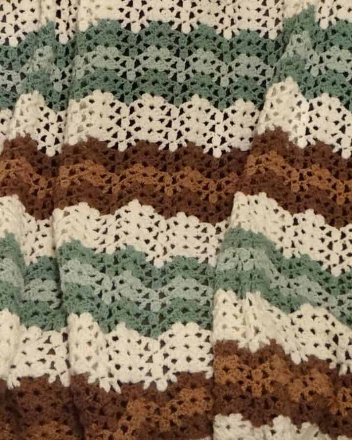 Mountain Mist Crochet Wave Afghan Pattern