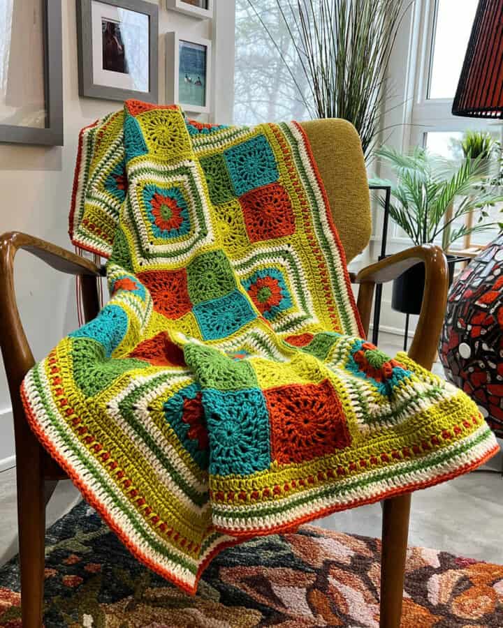 Relax it's Just a Granny Blanket Crochet Pattern