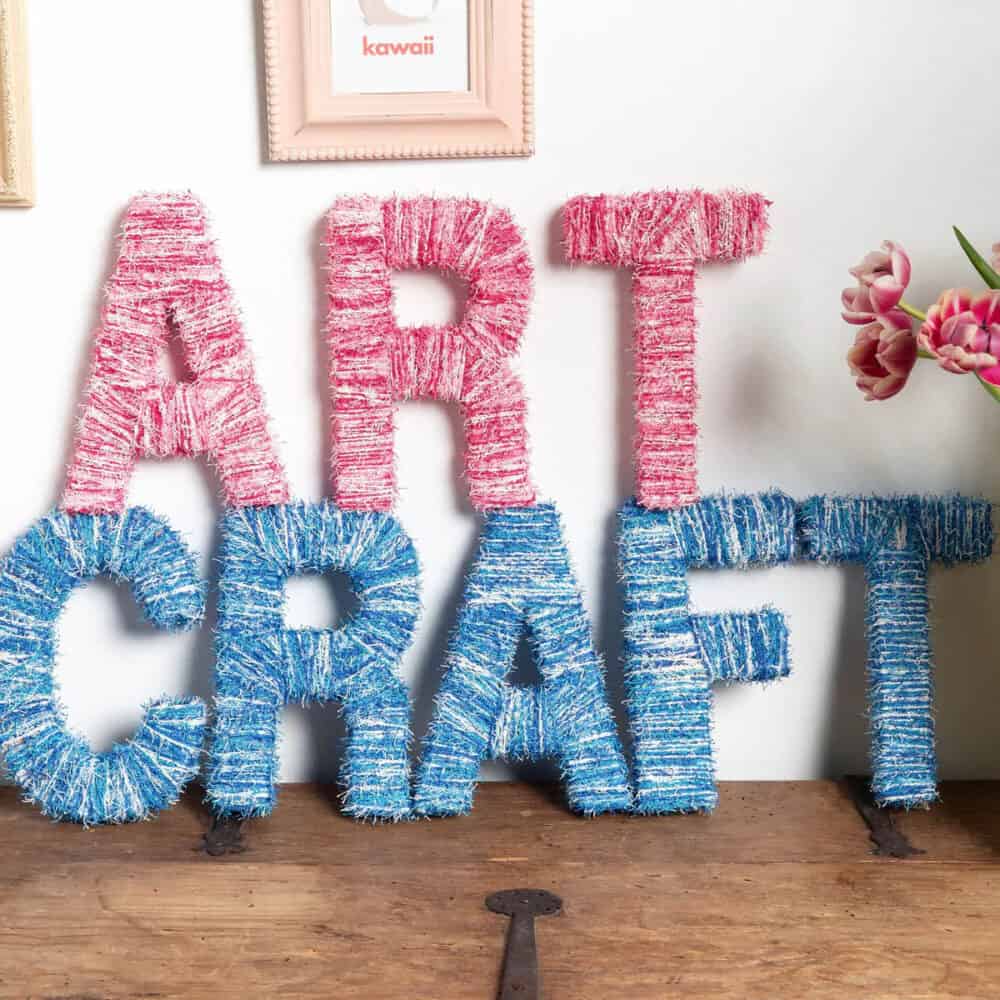 Yarn Wrapped Letters Summer Craft Project