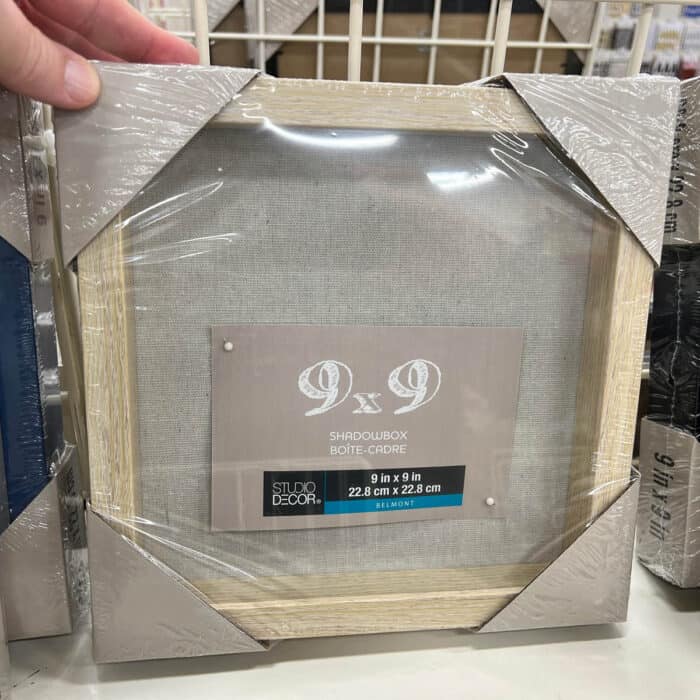 9" x 9" Square Shadow Box Picture Frame