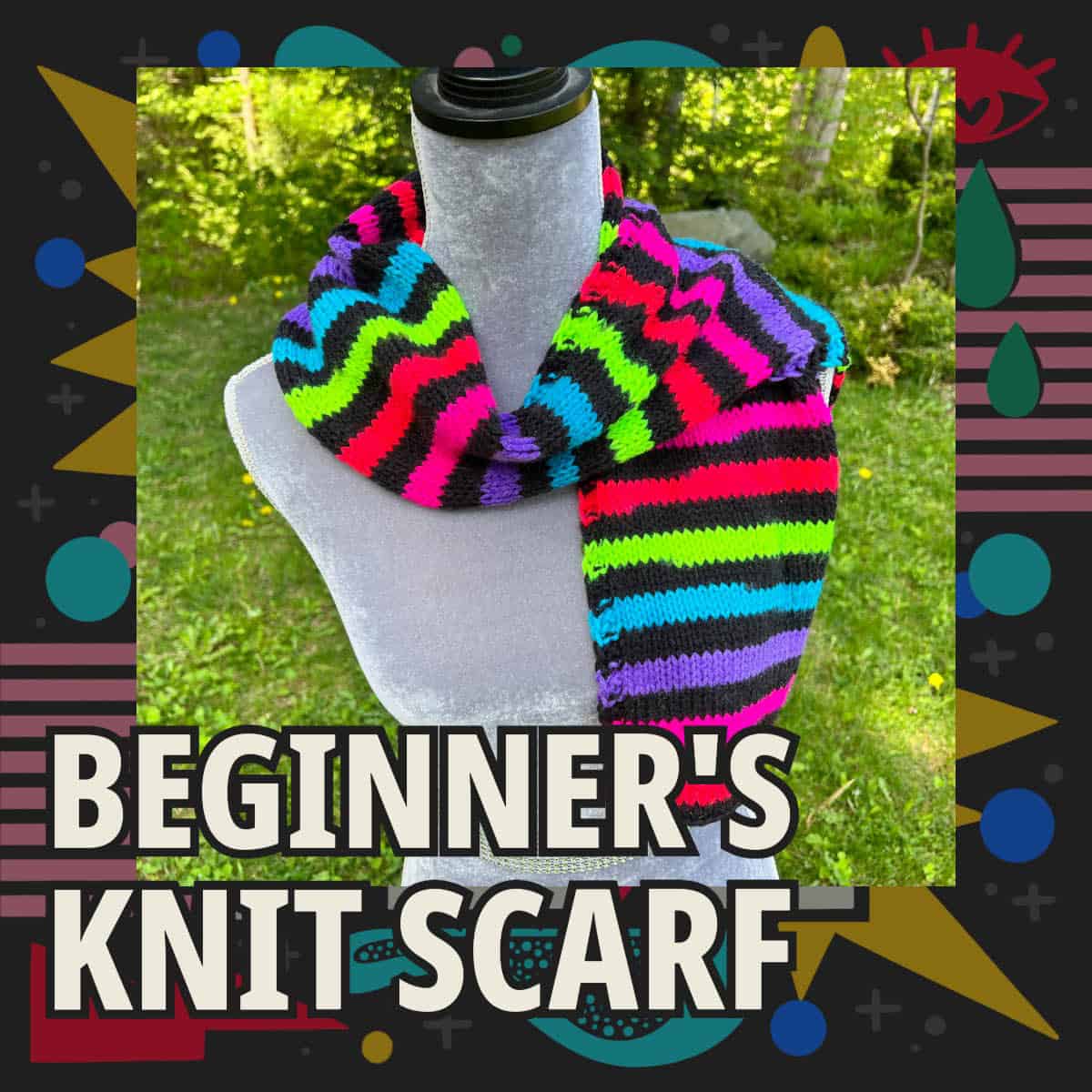 Beginner's Knit Scarf Pattern by Mikey