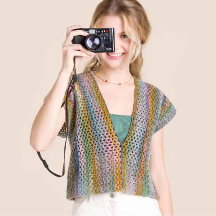 Crochet Rustic Summer Adult Vest Pattern