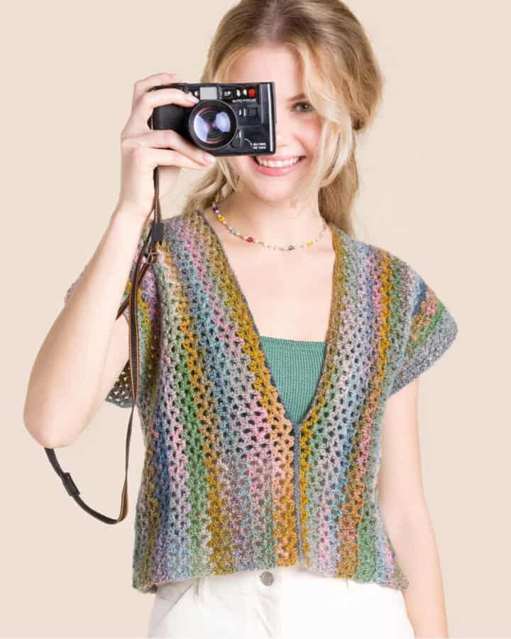 Crochet Rustic Summer Adult Vest Pattern
