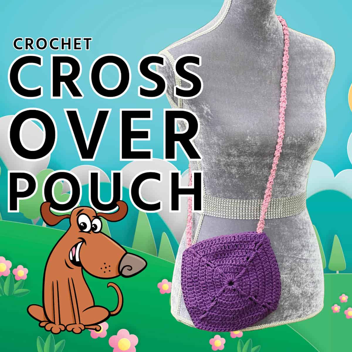 Cross Over Crochet Pouch Pattern by Jeanne